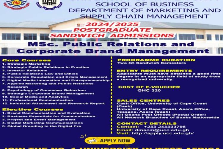MSc Public Relations and Corporate Brand Management 